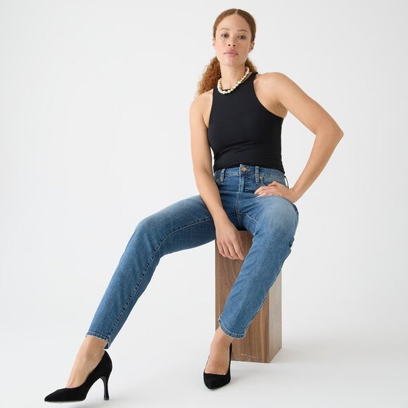 NWT Curvy Vintage Straight Jeans Size 33 Warm Surf Wash  Style L4713 - Picture 1 of 2